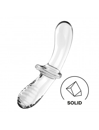 Скляний дилдо Satisfyer Double Crystal (Transparent)