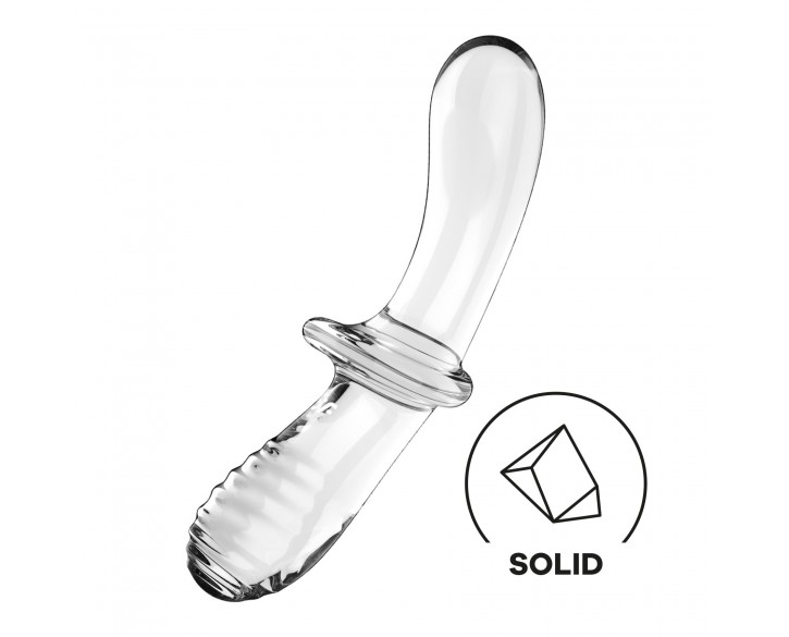 Скляний дилдо Satisfyer Double Crystal (Transparent)