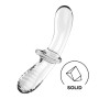 Скляний дилдо Satisfyer Double Crystal (Transparent)