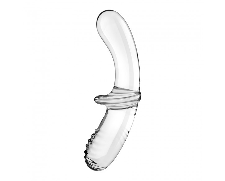 Скляний дилдо Satisfyer Double Crystal (Transparent)