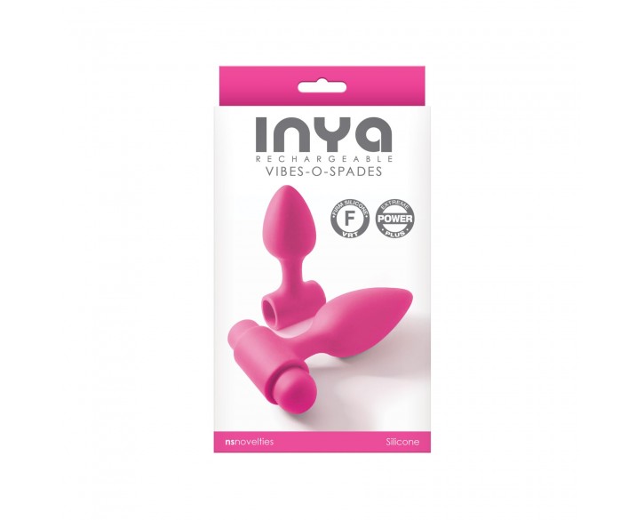 Анальна пробка з вібрацією NS Novelties INYA - Vibe-O-Spades -Pink