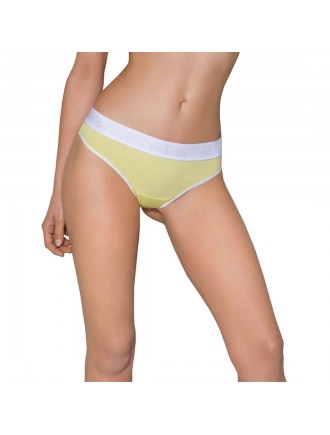 Спортивні трусики-стрінги Passion PS007 PANTIES yellow, size L