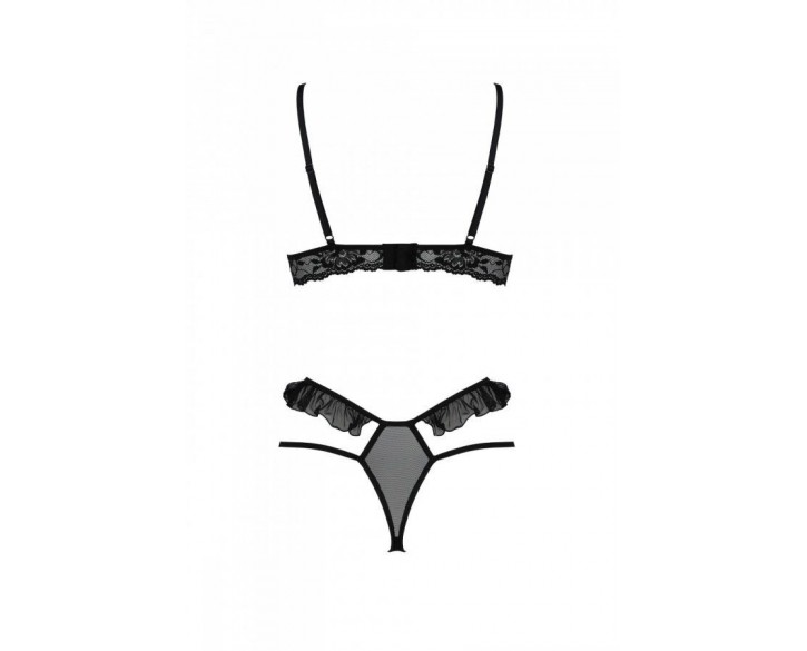 Комплект DOLLY SET WITH OPEN BRA black L/XL Passion