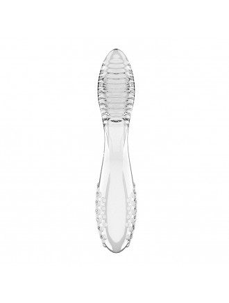 Двосторонній скляний дилдо Satisfyer Dazzling Crystal 2 Transparent