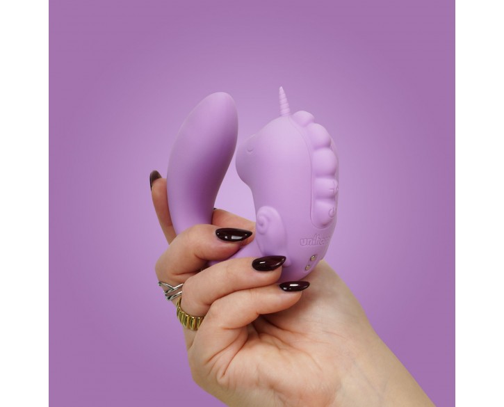 Вібратор-єдиноріжка Unihorn – C Horse – Marina Lilac, вагінально-кліторальна стимуляція, 2 мотори по 10 режимів