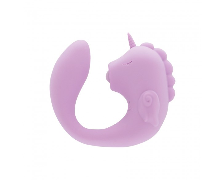 Вібратор-єдиноріжка Unihorn – C Horse – Marina Lilac, вагінально-кліторальна стимуляція, 2 мотори по 10 режимів