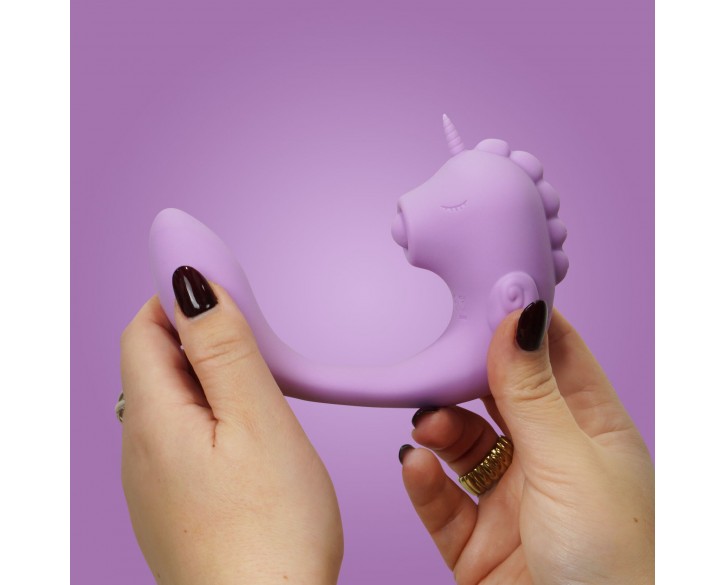 Вібратор-єдиноріжка Unihorn – C Horse – Marina Lilac, вагінально-кліторальна стимуляція, 2 мотори по 10 режимів