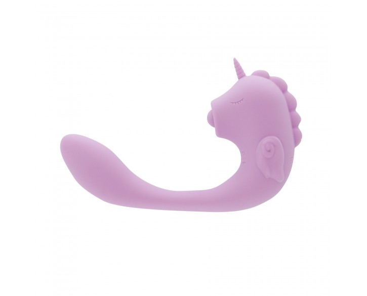 Вібратор-єдиноріжка Unihorn – C Horse – Marina Lilac, вагінально-кліторальна стимуляція, 2 мотори по 10 режимів