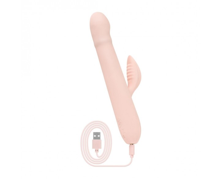 Вібратор-кролик Good Vibes Only - SHAI Thrusting Vibrator Soft Silicone - Pink