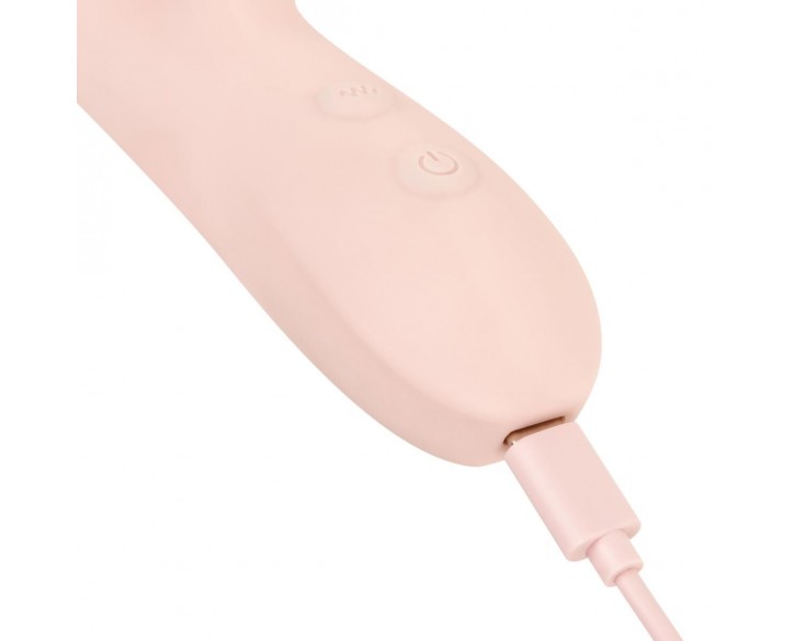 Вібратор-кролик Good Vibes Only - SHAI Thrusting Vibrator Soft Silicone - Pink
