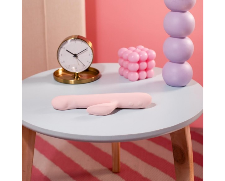 Вібратор-кролик Good Vibes Only - SHAI Thrusting Vibrator Soft Silicone - Pink