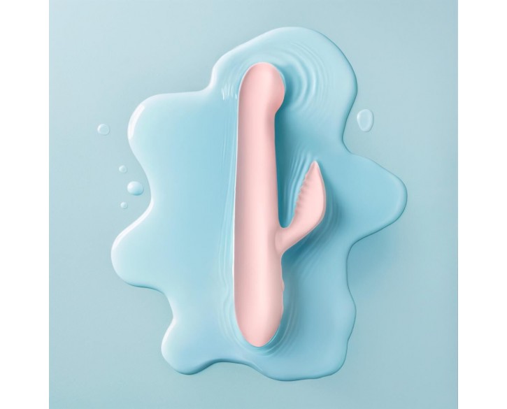 Вібратор-кролик Good Vibes Only - SHAI Thrusting Vibrator Soft Silicone - Pink