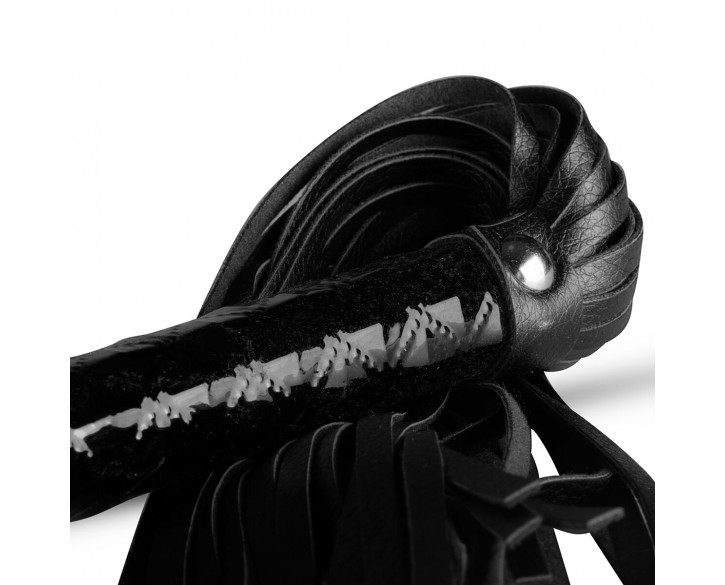 Батіг-флогер Whipped - Beat It Flogger - Black, екошкіра