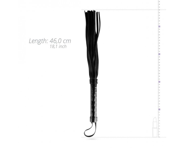 Батіг-флогер Whipped - Beat It Flogger - Black, екошкіра