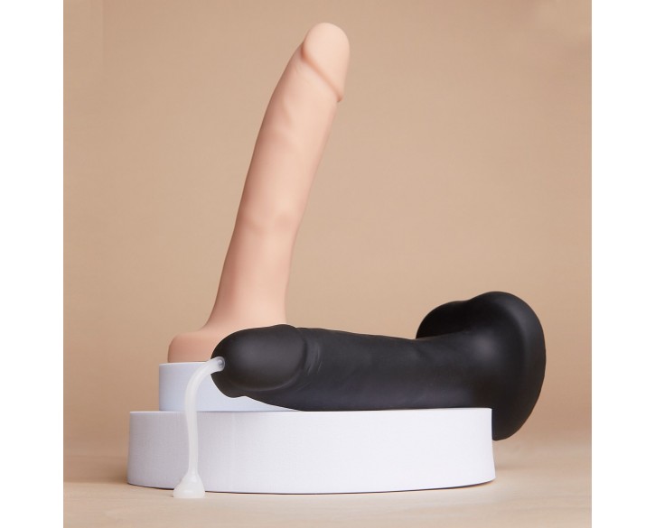 Фалоімітатор, що кінчає Strap-On-Me SQUIRTING CUM DILDO REALISTIC Black XL