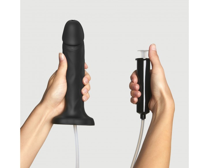 Фалоімітатор, що кінчає Strap-On-Me SQUIRTING CUM DILDO REALISTIC Black XL