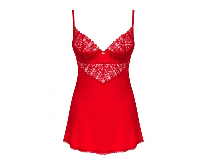 Пеньюар Obsessive Ingridia chemise & thong M/L