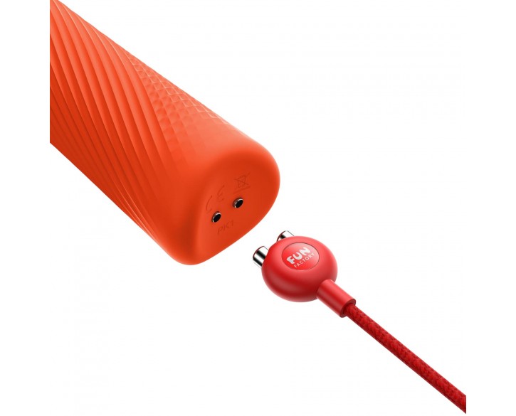 Вібромасажер Fun Factory VIM Vibrating Wand sunrise orange, суперпотужний та легкий, до 6 годин роботи