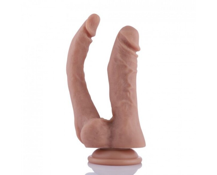 Подвійний фалоімітатор Hismith 9.8" Double Penetrator Silicone Dildo