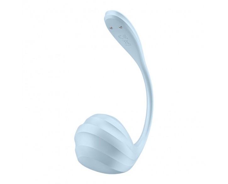 Смарт-віброяйце Satisfyer Smooth Petal Connect App Light Blue