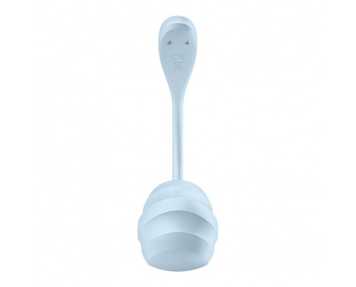 Смарт-віброяйце Satisfyer Smooth Petal Connect App Light Blue