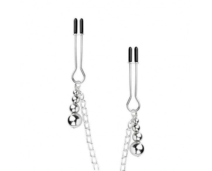Затискачі для сосків та клітора Bedroom Fantasies: Nipple and Clitoris Clamps - Silver