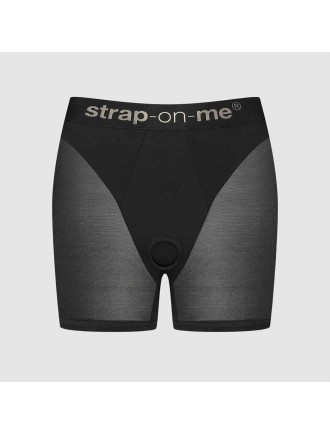 Шорти з фіксацією дилдо Strap-On-Me Harness Lingerie Halo – S – Black, велосипедки