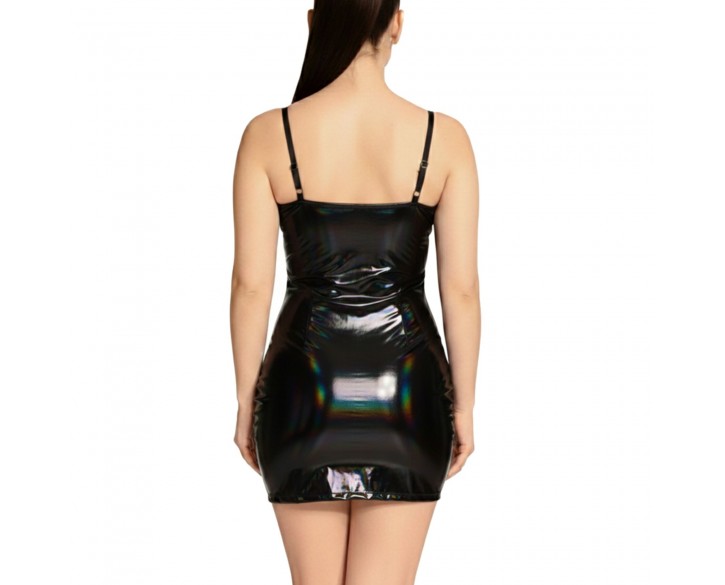 Лакована сукня Art of Sex - Demeter, колір чорний з ефектом голограми, розмір S