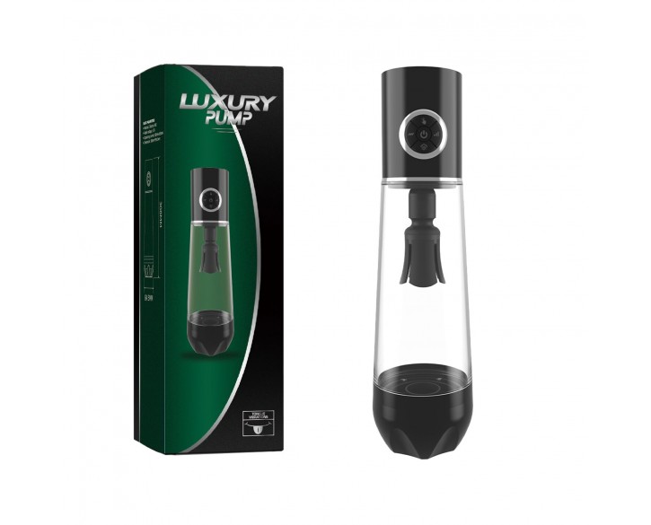 Автоматична вакуумна помпа Men Powerup Luxury Pump з вібромасажем