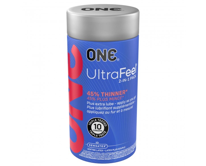 Презервативи ONE Ultra Feel 10 шт, подарункова упаковка тюб