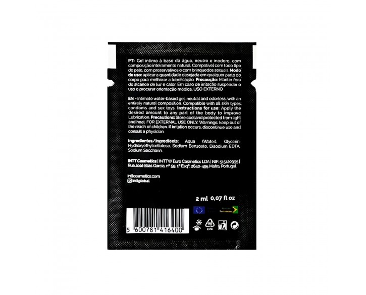 Пробник лубриканта на водній основі Intt My Lube Natural, 2 мл