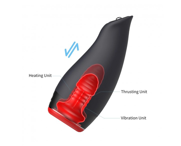 Мастурбатор Otouch Pleasure Engine, 7 режимів вібрації, 5 режимів фрикцій, підігрів, джойстик