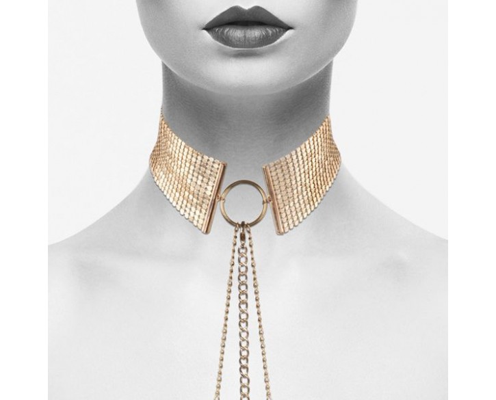 Намисто-комір Bijoux Indiscrets Desir Metallique Collar - Gold