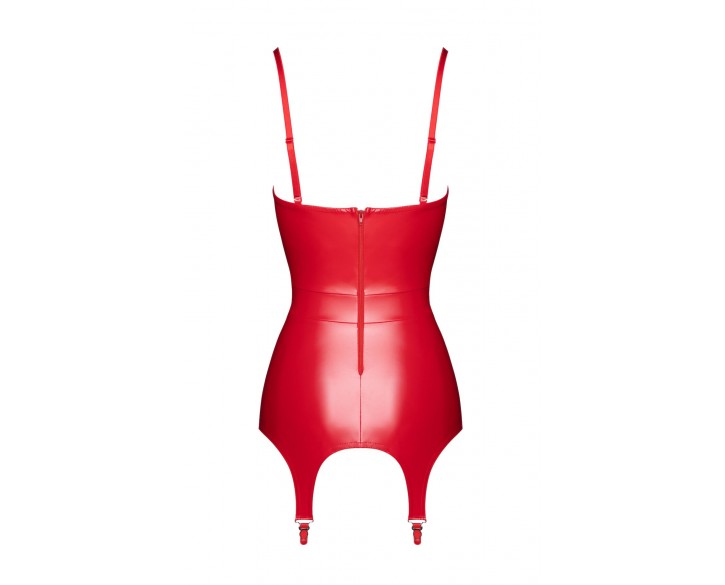 Корсет з підв'язками для панчіх Noir Handmade F368 Bombshell Fierce Corset-belt Red L