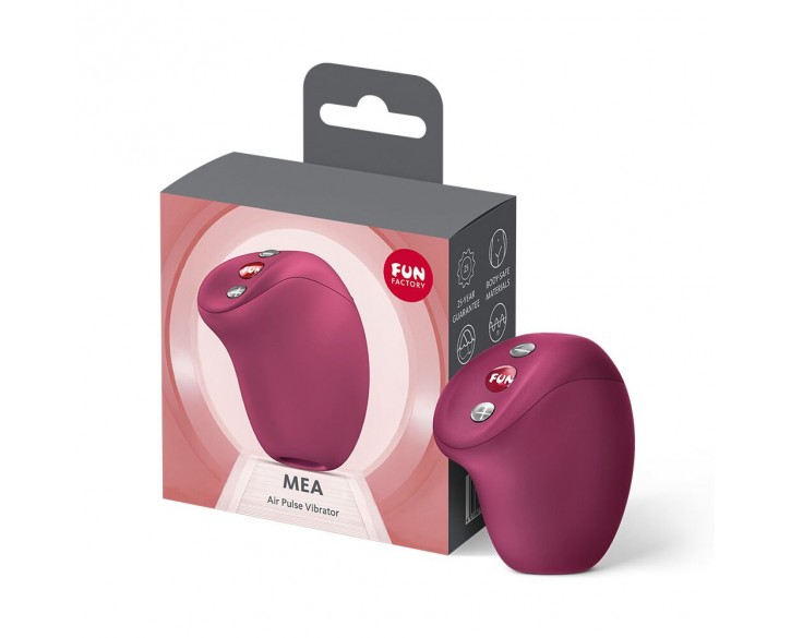 Вакуумний стимулятор Fun Factory MEA Wine Red, унікальні режими, функція посторгазм