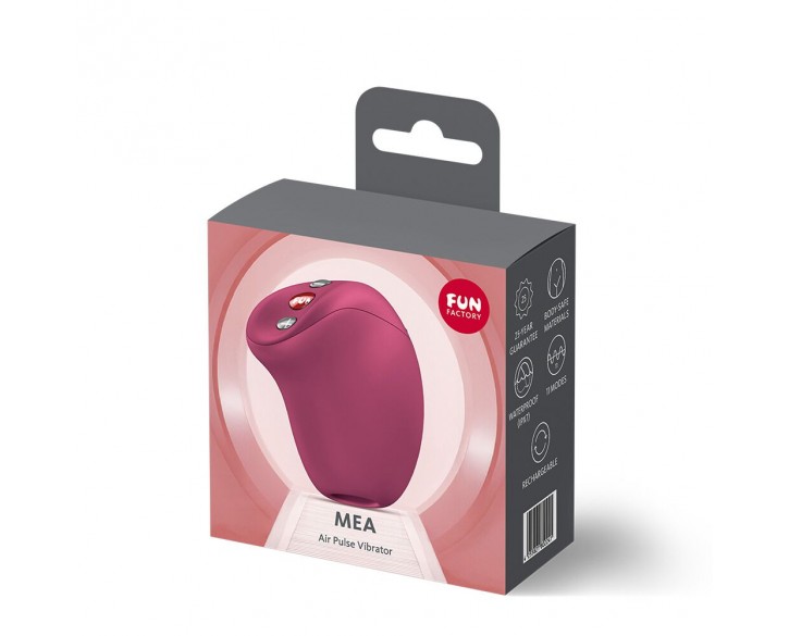 Вакуумний стимулятор Fun Factory MEA Wine Red, унікальні режими, функція посторгазм