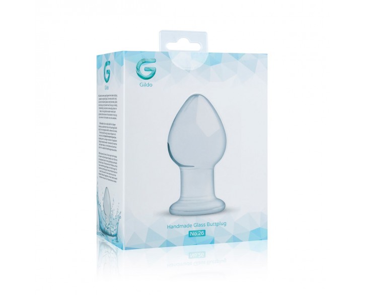 Скляна анальна пробка Gildo Glass Buttplug No. 26