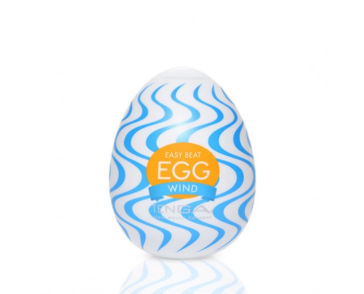 Мастурбатор-яйце Tenga Egg Wind із зиґзаґоподібним рельєфом