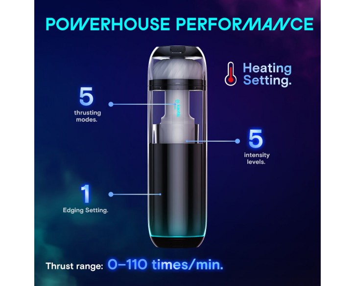 Смарт-мастурбатор Kaotik Labs The Cocoon, режим edging, пульсації, підігрів до 42 °C