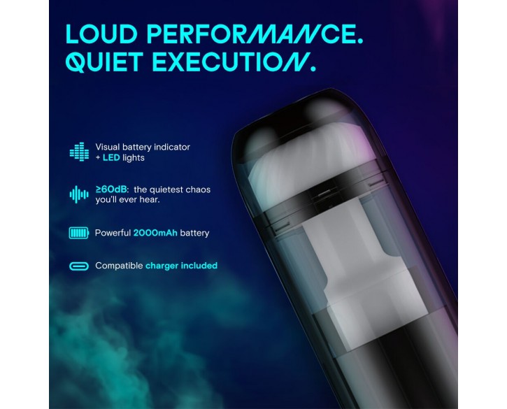 Смарт-мастурбатор Kaotik Labs The Cocoon, режим edging, пульсації, підігрів до 42 °C