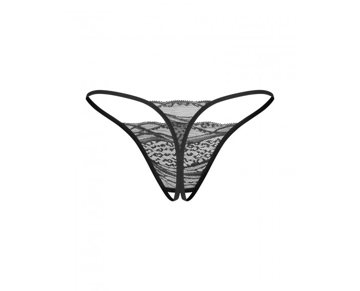 Набір трусиків з доступом Obsessive Bianca 2-pack crotchless thong S/M