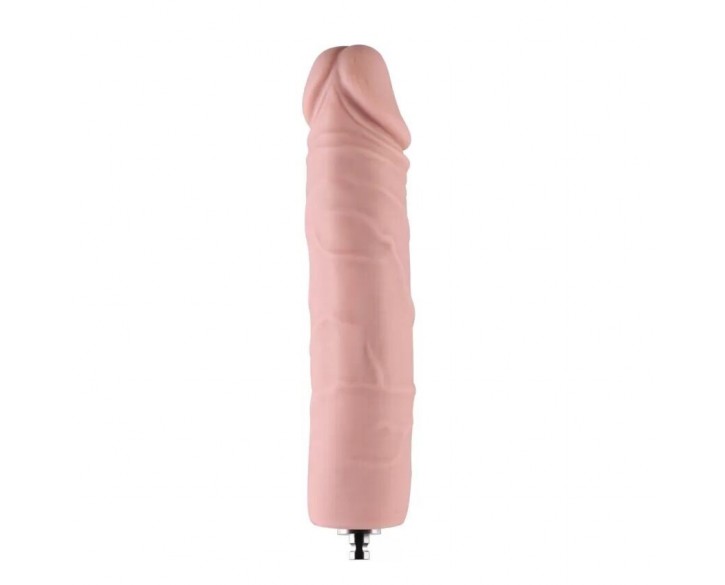 Силіконовий фалоімітатор для секс-машин Hismith 7" Silicone Dildo, система KlicLok