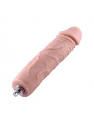 Силіконовий фалоімітатор для секс-машин Hismith 7" Silicone Dildo, система KlicLok