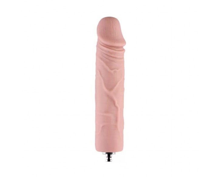 Силіконовий фалоімітатор для секс-машин Hismith 7" Silicone Dildo, система KlicLok