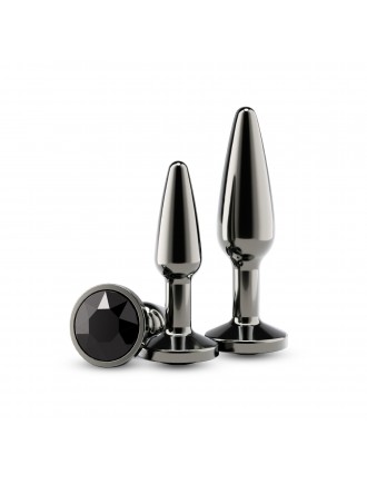 Набір анальних пробок NS Novelties Rear Assets - Tapered Trainer Kit - Gunmetal - Black