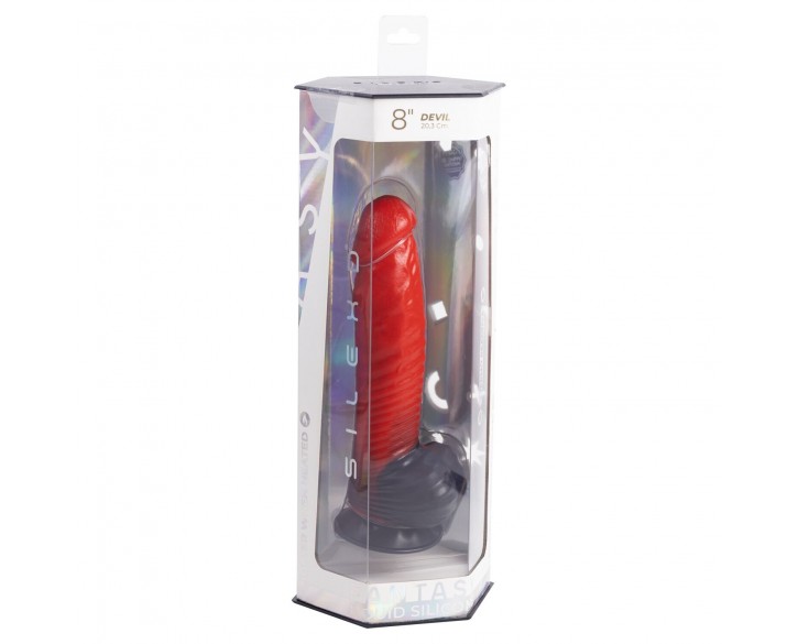 Фалоімітатор SilexD Fantasy Liquid Silicone Devil 8in Red