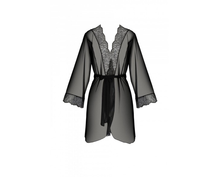 Пеньюар Passion AMBERLY PEIGNOIR black XXL/XXXL