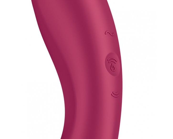 Вакуумний стимулятор з вібрацією Satisfyer Curvy Trinity 1 Red, іграшка 3в1