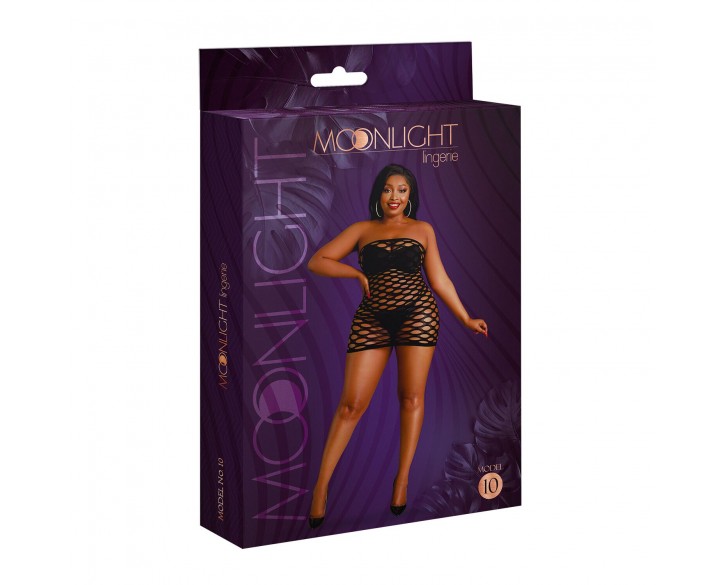 Сукня-бодістокінг Moonlight Plus Model 10 XL-XXXL Black