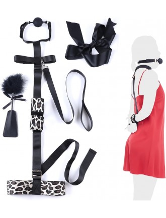 БДСМ-набір LOCKINK YEAHWOW Armbinder Restraint Set Black